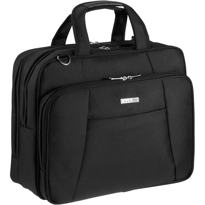 D&N Aktentasche 3117 Business Line Schwarz, Mit Reißverschluss, Laptopfach, Polyester 3 D&N Aktentasche 3117 Business Line Schwarz, Mit Reißverschluss, Laptopfach, Polyester