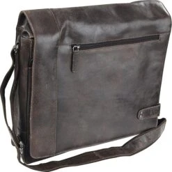 Pride And Soul Umhängetasche Jumper 47157, Echt Leder, 34,5 X 31 X 9cm, Braun