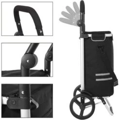 Songmics Einkaufstrolley KST03BK, Klappbar, Mit Kühlfach, Bis 25kg, Schwarz 12 Songmics Einkaufstrolley KST03BK, Klappbar, Mit Kühlfach, Bis 25kg, Schwarz -Eastpak Shop f083282975b2d43046d5aa3e63bc8a6f96001c68 einkaufstrolley songmics kst03bk klappbar