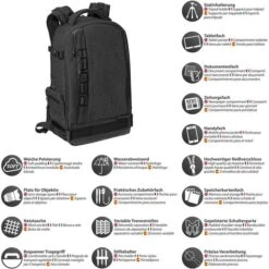 Pedea Kamerarucksack Fashion, Tabletfach, Regenhülle, Schwarz 9 Pedea Kamerarucksack Fashion, Tabletfach, Regenhülle, Schwarz -Eastpak Shop f17bbf645c518feb2f2b1ed5fae66f2a8d5755b7 kamerarucksack pedea fashion