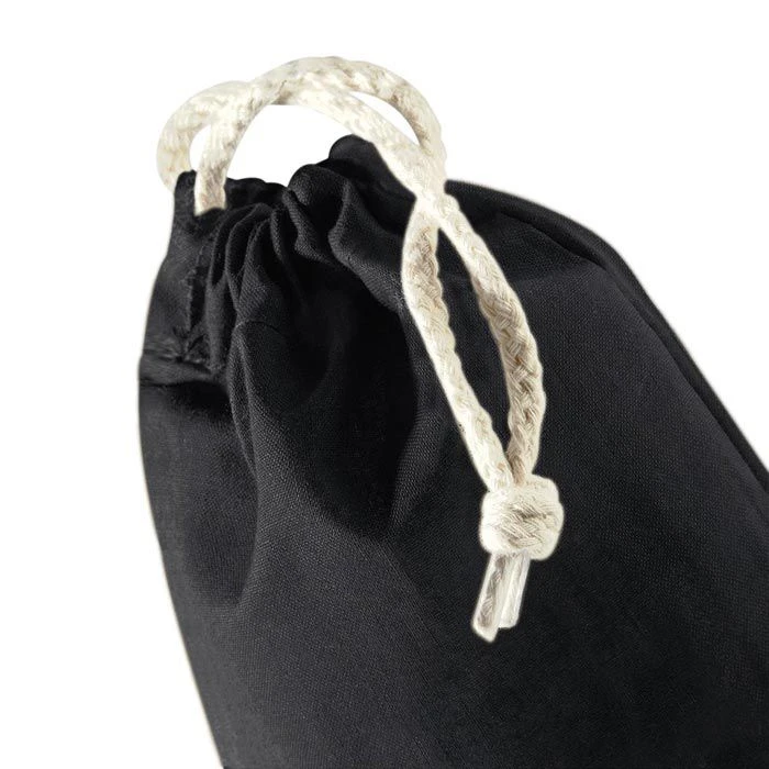 Westford Mill Westford-Mill Stoffbeutel W115 Cotton Stuff Bag S, Mit Kordelzug, 25 X 30cm, Black, Baumwolle 5 Westford Mill Westford-Mill Stoffbeutel W115 Cotton Stuff Bag S, Mit Kordelzug, 25 X 30cm, Black, Baumwolle – Bild 3