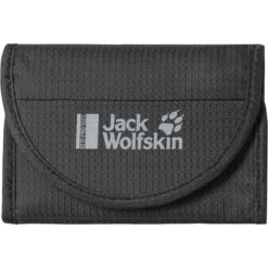 Jack Wolfskin Jack-Wolfskin Geldbörse Cashbag Wallet RFID, Polyamid, RFID Schutz, Münzfach, Grau