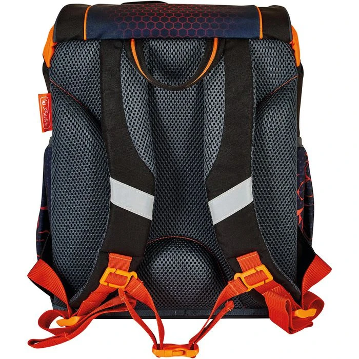 Herlitz Schulranzen UltraLight Plus Mechanic, 50037728, Für Jungen, Schwarz / Orange, 4-tlg. Set 5 Herlitz Schulranzen UltraLight Plus Mechanic, 50037728, Für Jungen, Schwarz / Orange, 4-tlg. Set – Bild 3