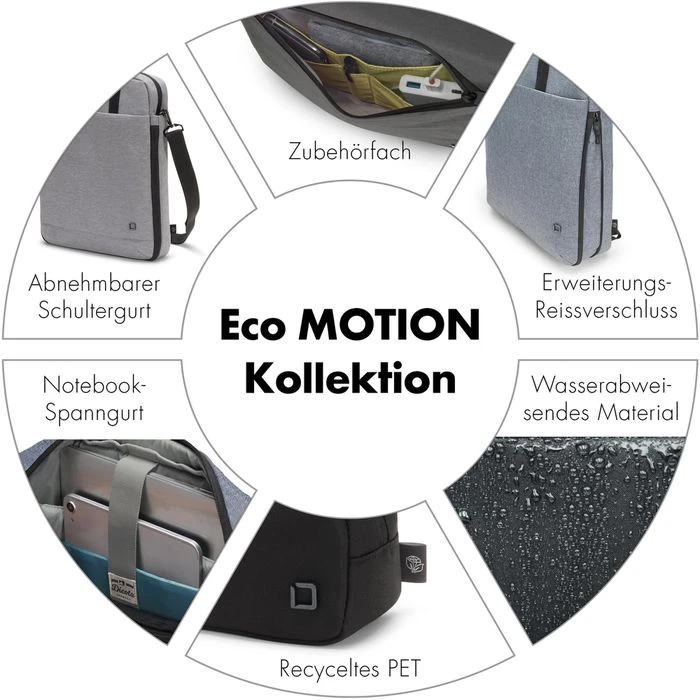 Dicota Laptop-Rucksack Eco Backpack Motion, D31874-RPET, Bis 15,6 Zoll / 39,6 Cm, Recyceltes PET 9 Dicota Laptop-Rucksack Eco Backpack Motion, D31874-RPET, Bis 15,6 Zoll / 39,6 Cm, Recyceltes PET – Bild 7