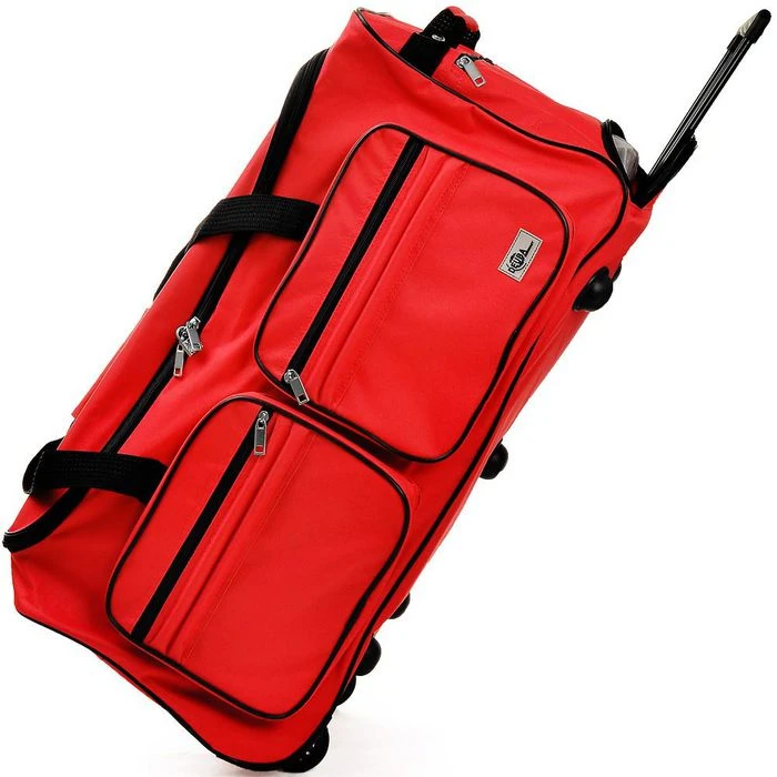 Deuba Reisetasche 101895 Reisetrolley, Mit Rollen, Polyester, Rot, 85 Liter, 70cm, Größe L 3 Deuba Reisetasche 101895 Reisetrolley, Mit Rollen, Polyester, Rot, 85 Liter, 70cm, Größe L
