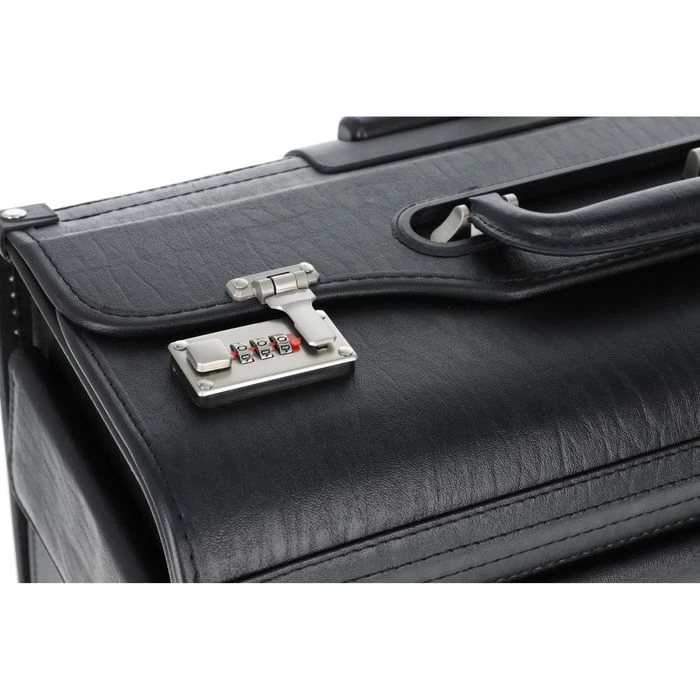 Alassio Pilotenkoffer Silvana 92301, Trolley, Kunstleder, Mit Laptopfach, Schwarz 6 Alassio Pilotenkoffer Silvana 92301, Trolley, Kunstleder, Mit Laptopfach, Schwarz – Bild 4