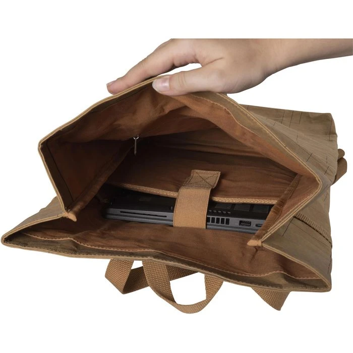 Exacompta Rucksack Eterneco 17640E, Roll-Top, Braun, Laptopfach, Papier, 17L, 43cm 7 Exacompta Rucksack Eterneco 17640E, Roll-Top, Braun, Laptopfach, Papier, 17L, 43cm – Bild 5