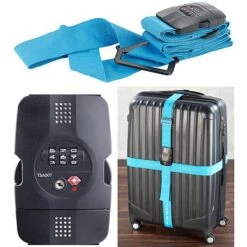 Böttcher-AG Koffergurt Mit TSA-Schloss, Kreuz-Koffergurt, 5 X 400cm, Blau -Eastpak Shop f90527f45042047bb98a7495034151f3a25a02a3 koffergurt boettcher ag mit tsa zahlenschloss