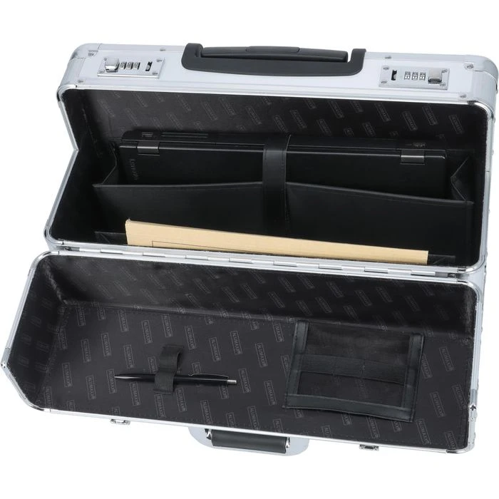 Alumaxx Pilotenkoffer Omega 45122, Trolley, Aluminium, Mit Laptopfach, Silber 5 Alumaxx Pilotenkoffer Omega 45122, Trolley, Aluminium, Mit Laptopfach, Silber – Bild 3