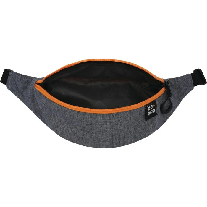 Herlitz Gürteltasche Be.agile Grey Melange, Grau / Orange, 2,5 Liter, Breite 34cm, Polyester 4 Herlitz Gürteltasche Be.agile Grey Melange, Grau / Orange, 2,5 Liter, Breite 34cm, Polyester – Bild 2
