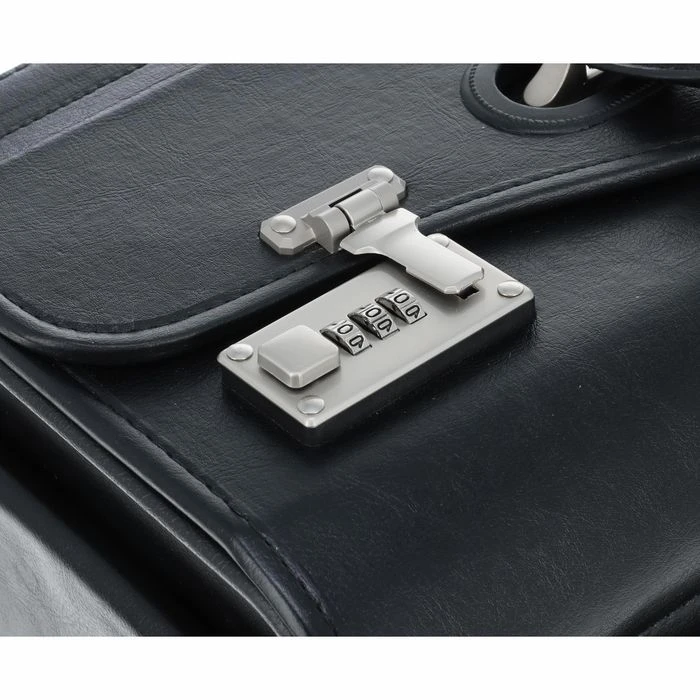 Alassio Pilotenkoffer San Remo 45030, Trolley, Kunstleder, Mit Laptopfach, Schwarz 6 Alassio Pilotenkoffer San Remo 45030, Trolley, Kunstleder, Mit Laptopfach, Schwarz – Bild 4