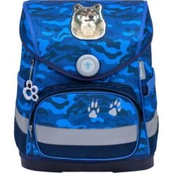 Belmil Schulranzen Compact Alpha Wolf 405-41, Für Jungen, Blau, 4-teiliges Set -Eastpak Shop fb624c8ab680dca2f32d04c4e714e5f8d70e1268 schulranzen belmil compact alpha wolf 405 41
