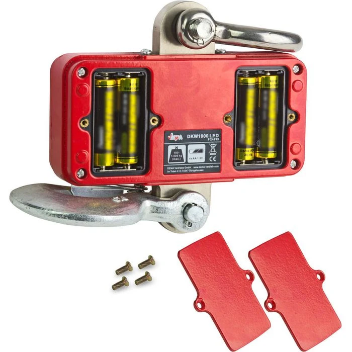 DEMA Kranwaage DKW1000 LED, 24299, Mit Fernbedienung, Teilung 500g, Bis 1000kg 7 DEMA Kranwaage DKW1000 LED, 24299, Mit Fernbedienung, Teilung 500g, Bis 1000kg – Bild 5