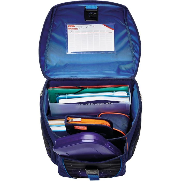 Herlitz Schulranzen FiloLight Plus Galaxy Game, 50037919, Für Jungen, Blau / Orange, 4-tlg. Set 6 Herlitz Schulranzen FiloLight Plus Galaxy Game, 50037919, Für Jungen, Blau / Orange, 4-tlg. Set – Bild 4