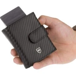 Kronenschein Geldbörse Pop-UP, GZ-01C, Echt Nappaleder, Herren RFID Schutz Münzfach Reißverschluss Carbon -Eastpak Shop fe3e8409400a0caff0581a19fc4c25418fce11b7 geldboerse kronenschein pop up echt nappaleder